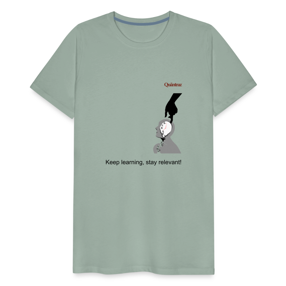 QW0004 Keep learning, stay relevant! - steel green