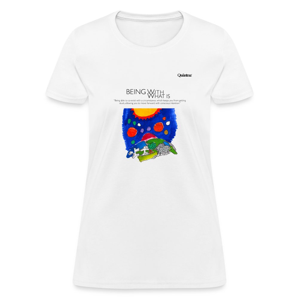 SH18 | Being with what is - Being able to co-exist with a circumstance, which keeps you from getting stuck, allowing you to move forward with conscious intention. - white