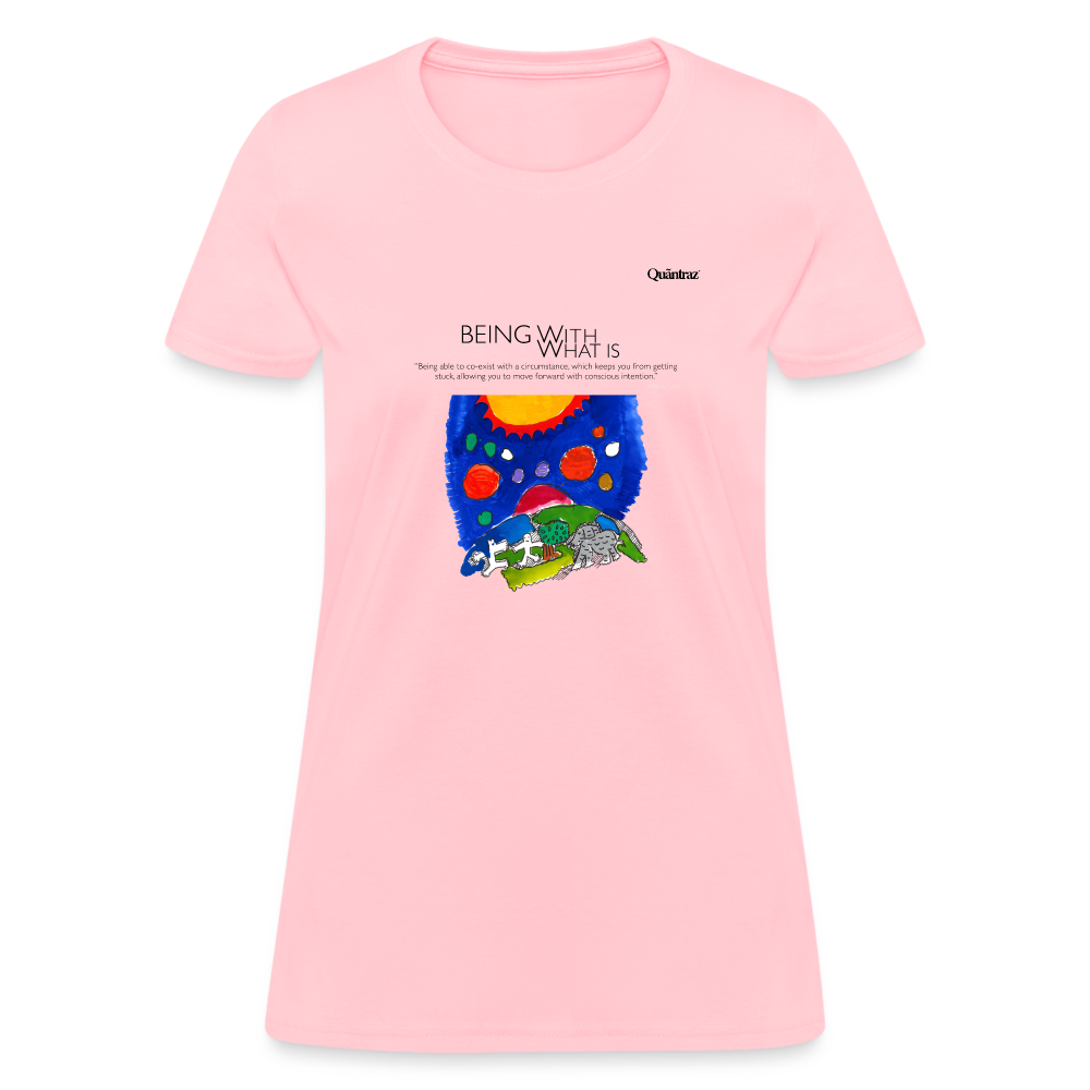 SH18 | Being with what is - Being able to co-exist with a circumstance, which keeps you from getting stuck, allowing you to move forward with conscious intention. - pink