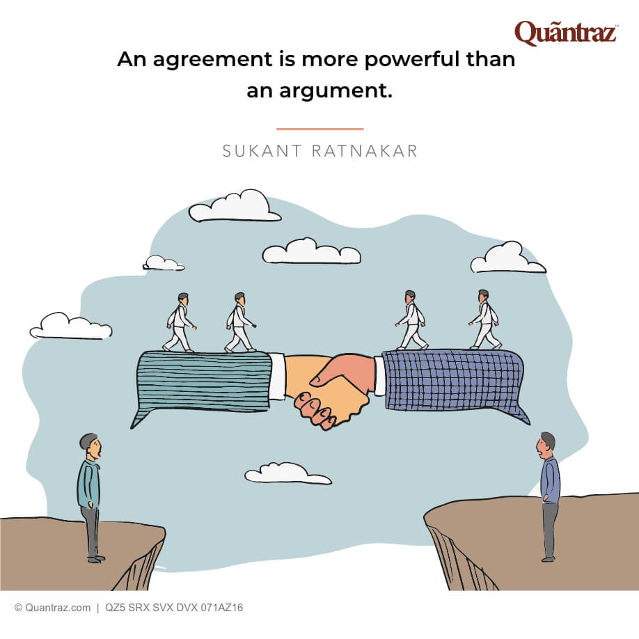 An agreement is