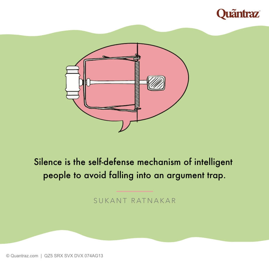 Silence is the self-defense