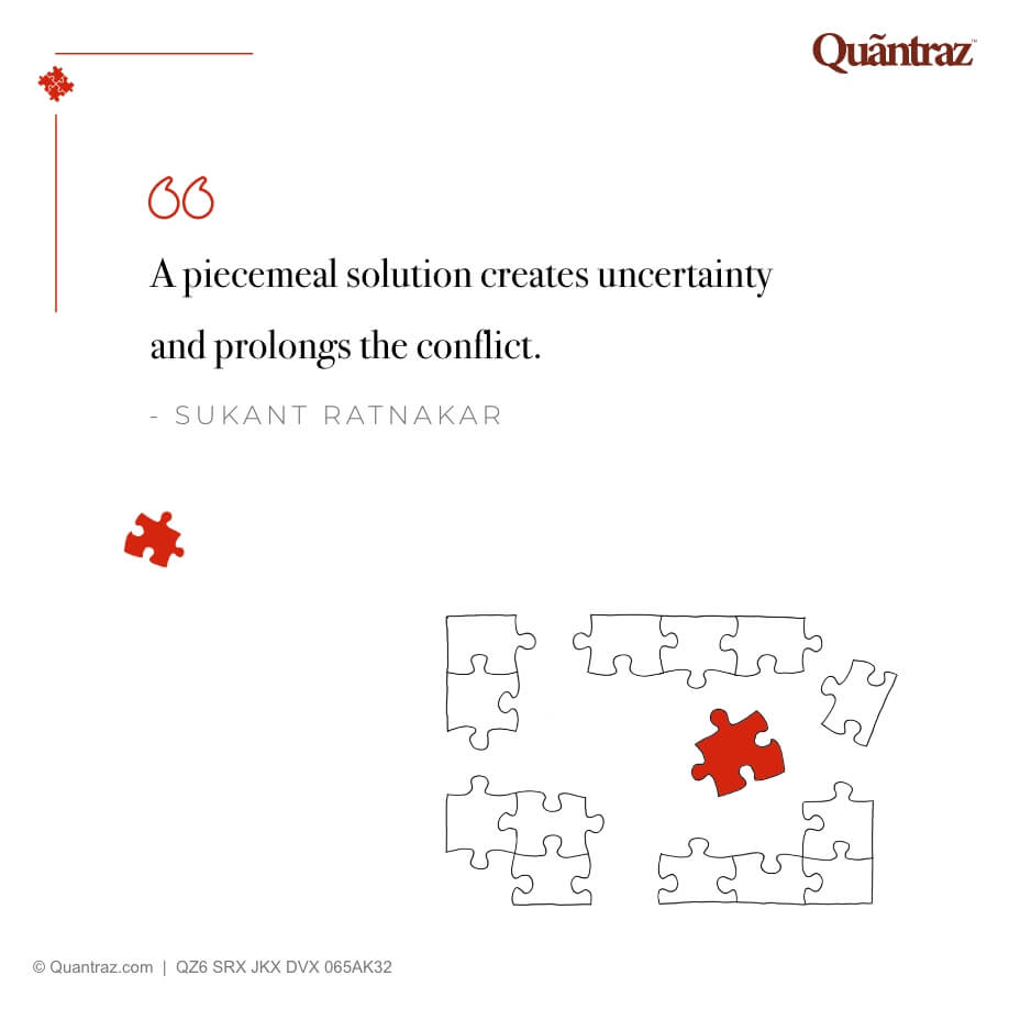 A piecemeal solution