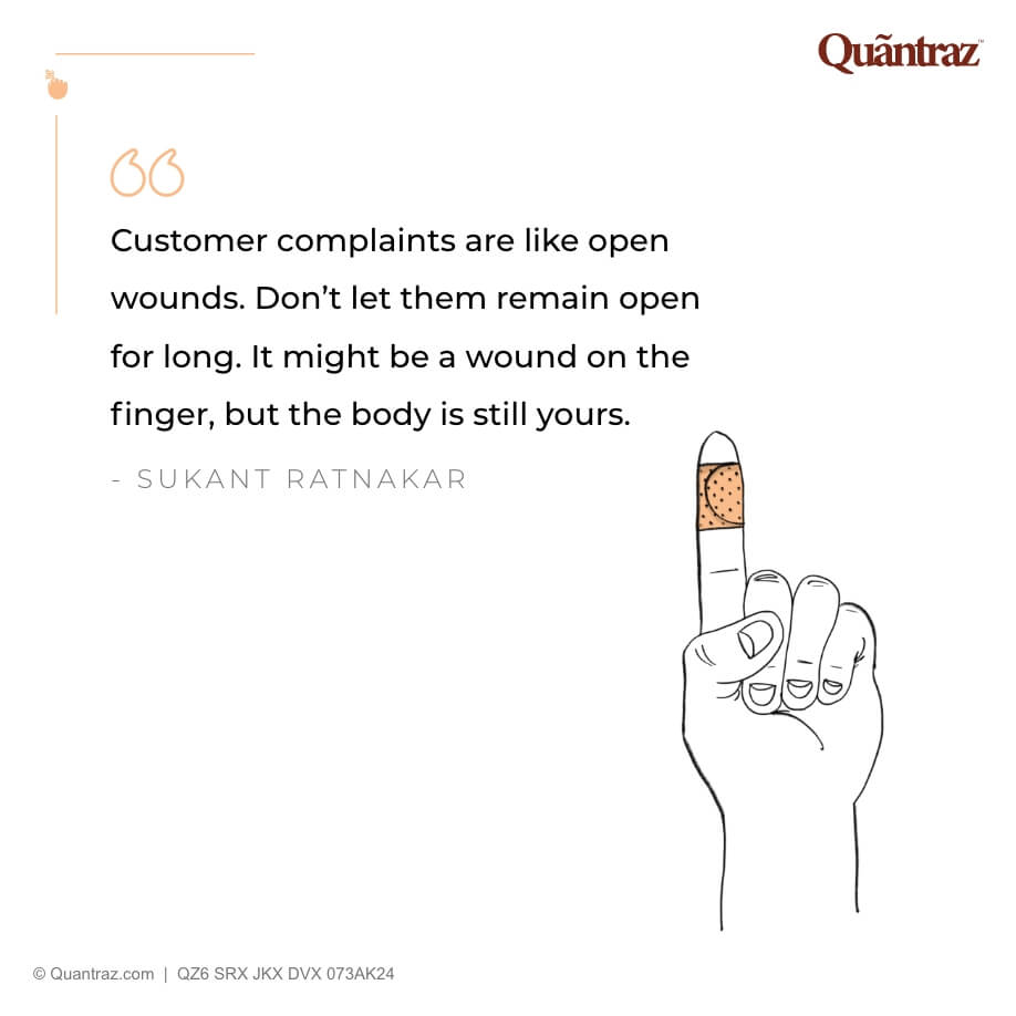 Customer complaints are