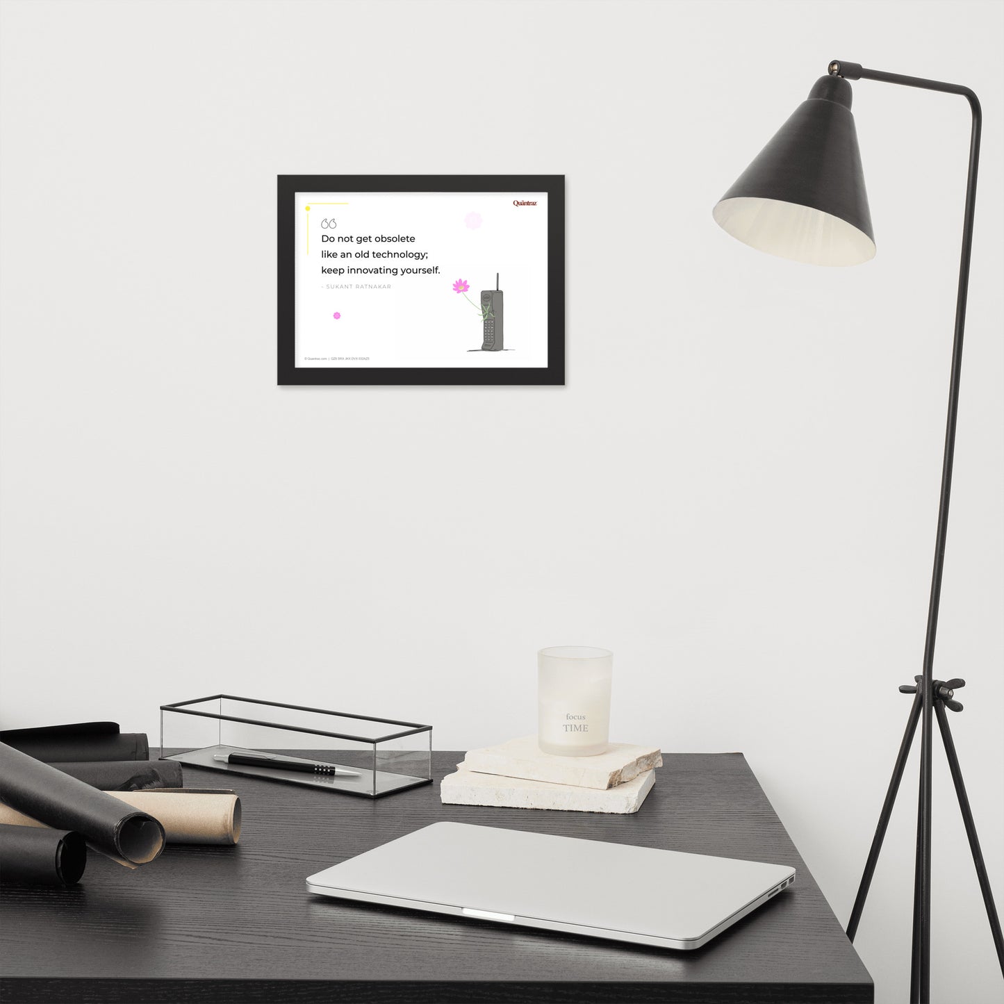 Framed matte paper poster