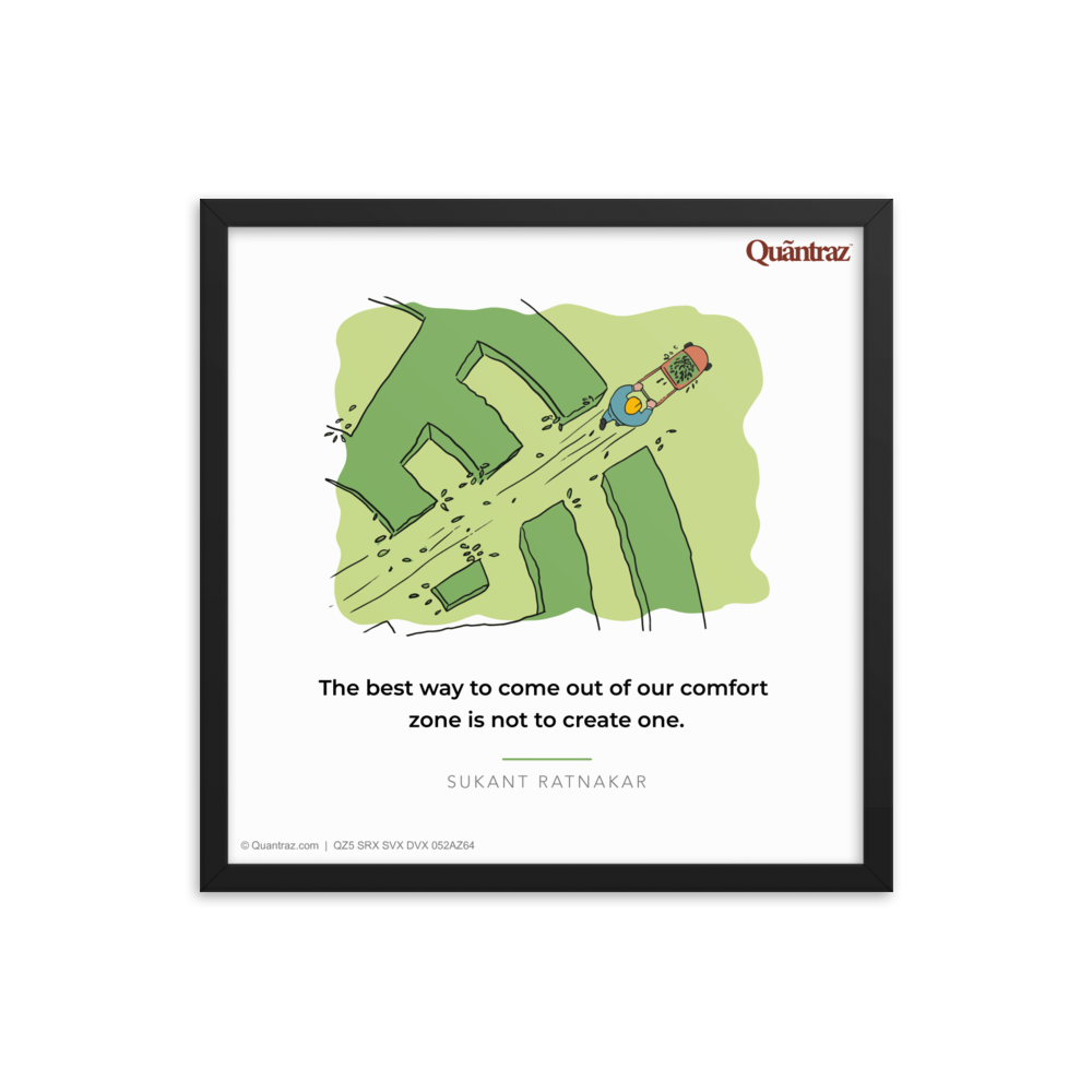 Framed photo paper poster