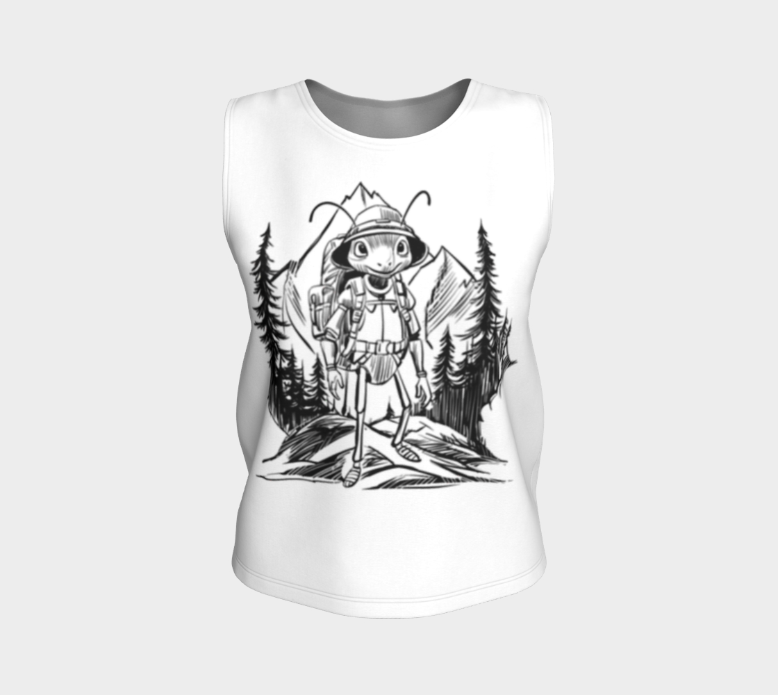 Loose Tank Top: Every step up is a story down the trail – Quantraz